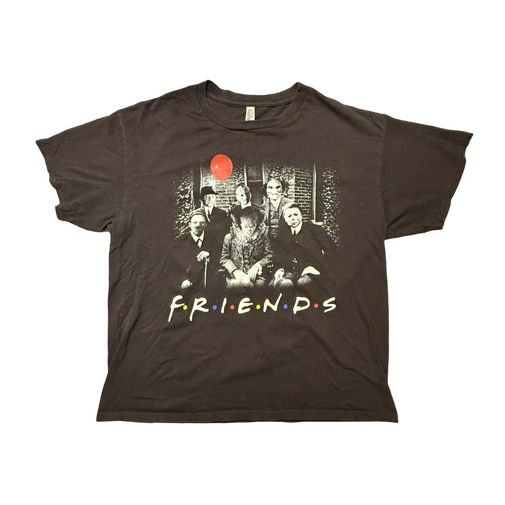 Alstyle Horror Movie Characters Friends Parody T-Shirt XL
